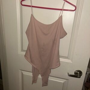 tan/peach bodysuit